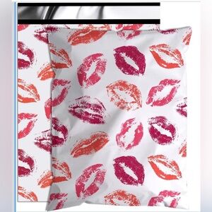 💋Lip Print Poly Mailers 10x13 Strong Adhesive Shipping Bags 25 Pack💋